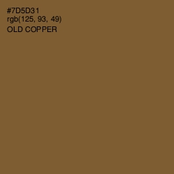 #7D5D31 - Old Copper Color Image